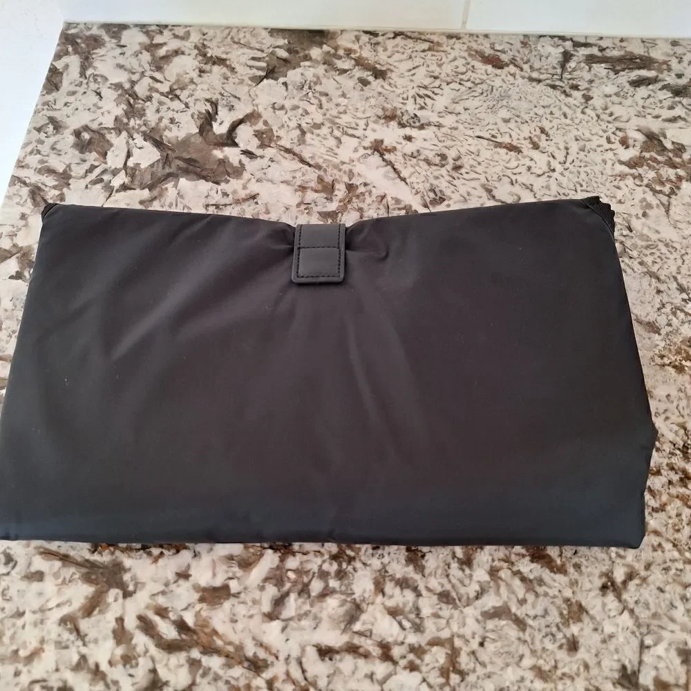 Kate spade black nylon baby portable‎ travel diaper chsnging pad